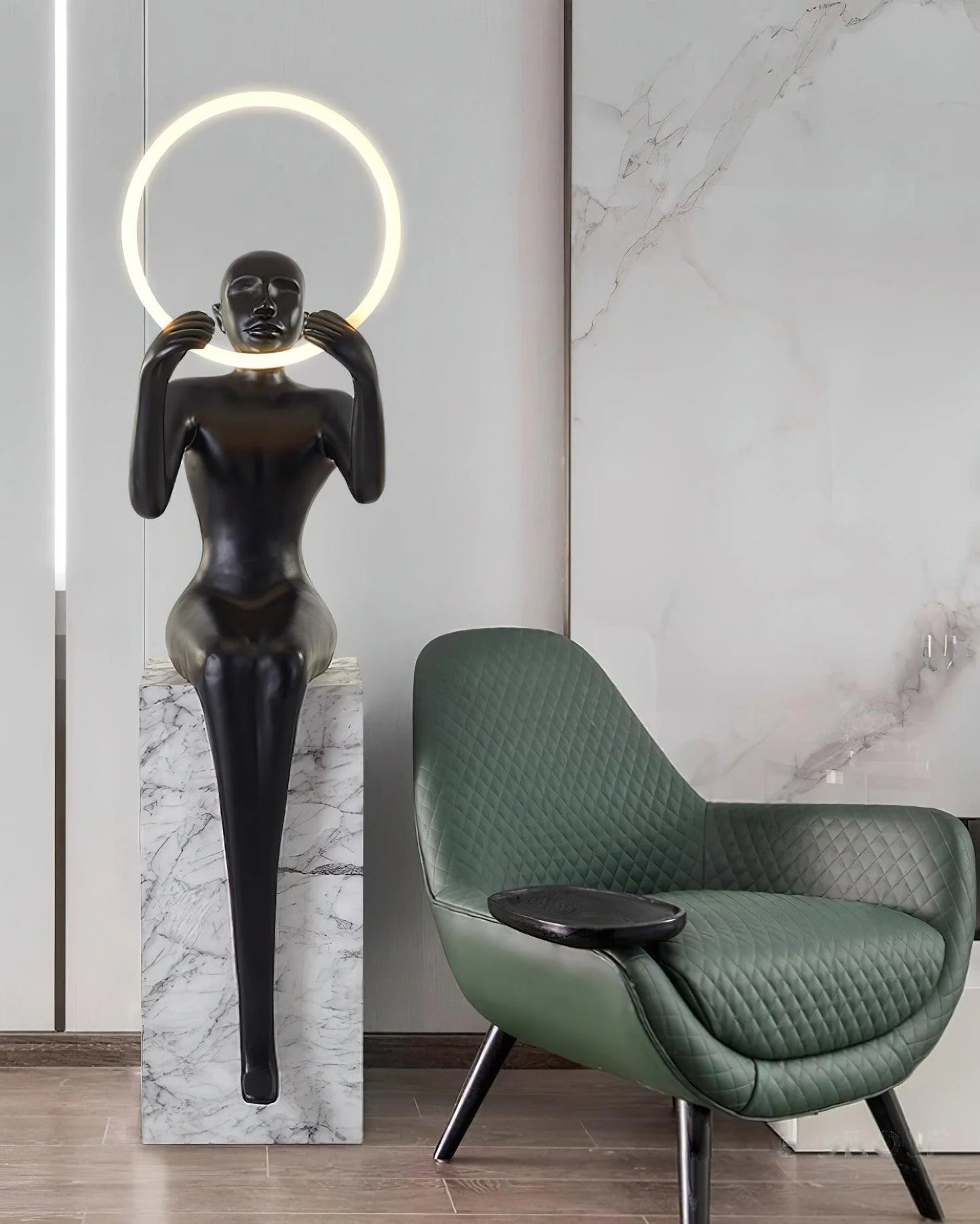 Bella Sitting Sculpture Floor Lamp - Nuvé