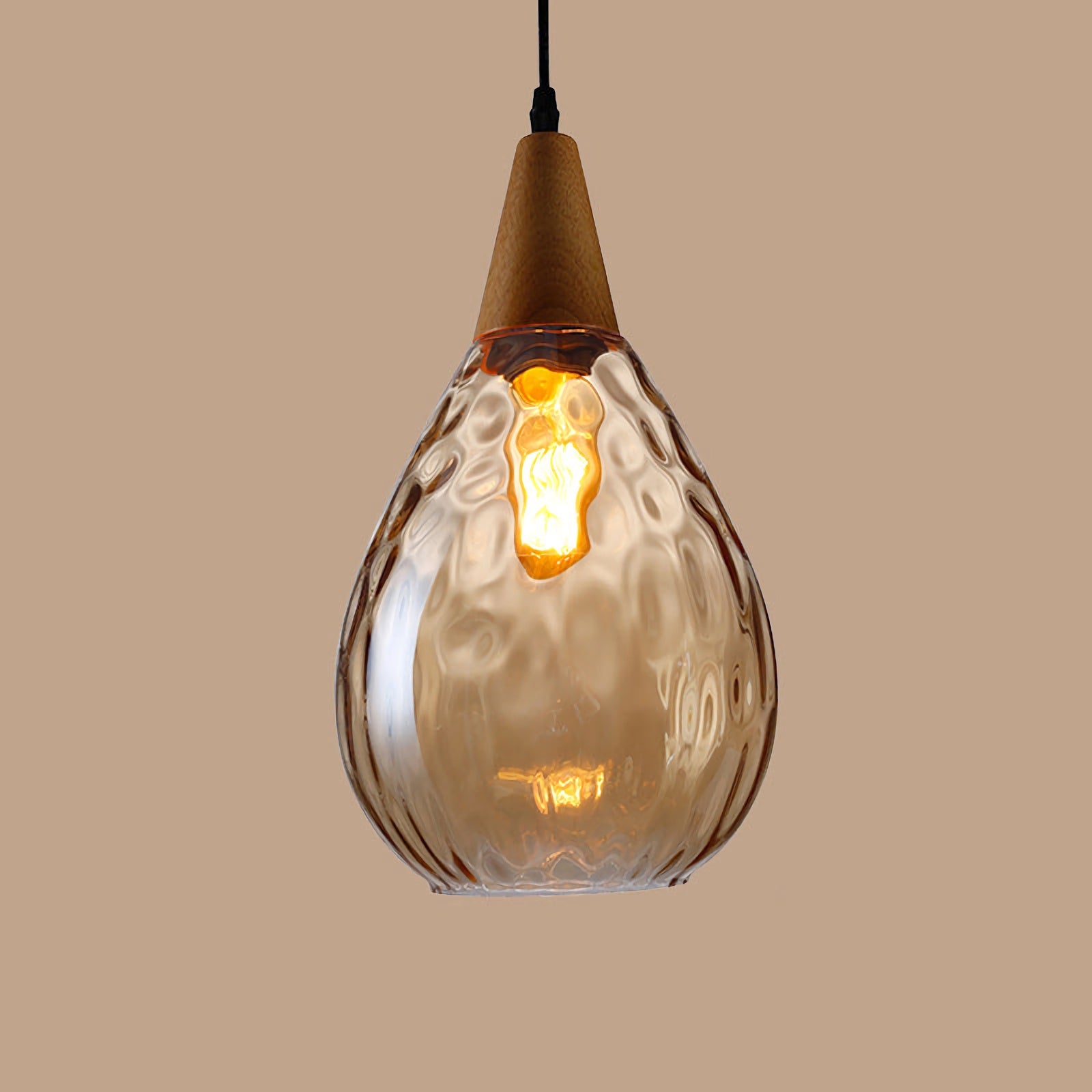 Besnier Rippled Glass Pendant Light - Nuvé