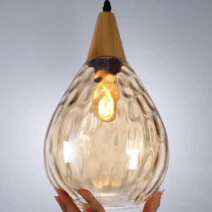 Besnier Rippled Glass Pendant Light