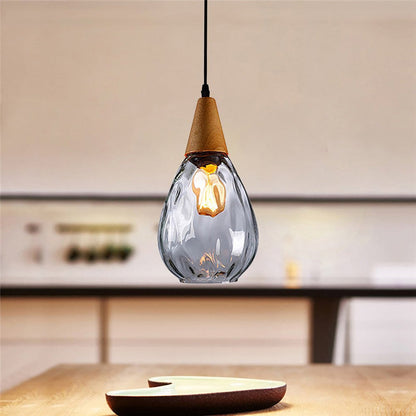 Besnier Rippled Glass Pendant Light