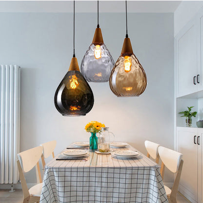 Besnier Rippled Glass Pendant Light