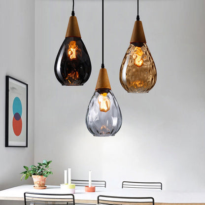 Besnier Rippled Glass Pendant Light