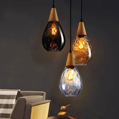 Besnier Rippled Glass Pendant Light