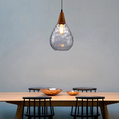 Besnier Rippled Glass Pendant Light