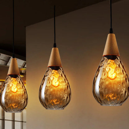Besnier Rippled Glass Pendant Light - Nuvé