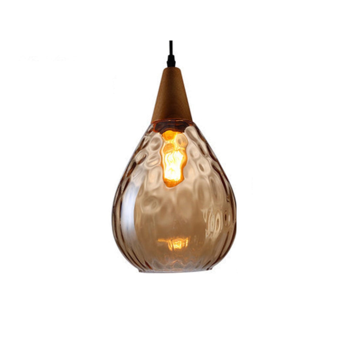 Besnier Rippled Glass Pendant Light - Nuvé