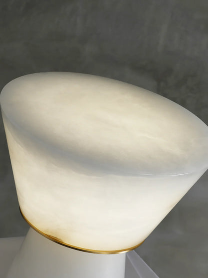 Conical Beta Alabaster Table Lamp - Nuvé