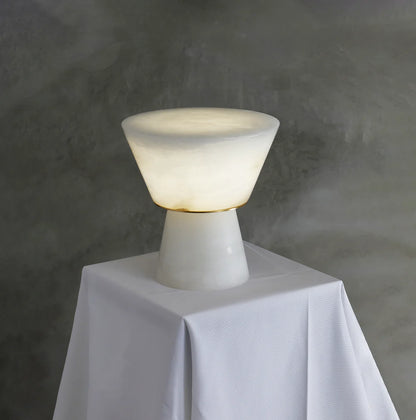 Conical Beta Alabaster Table Lamp - Nuvé