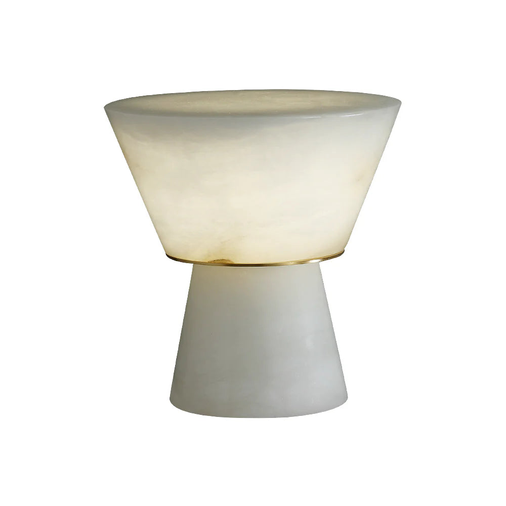 Conical Beta Alabaster Table Lamp - Nuvé