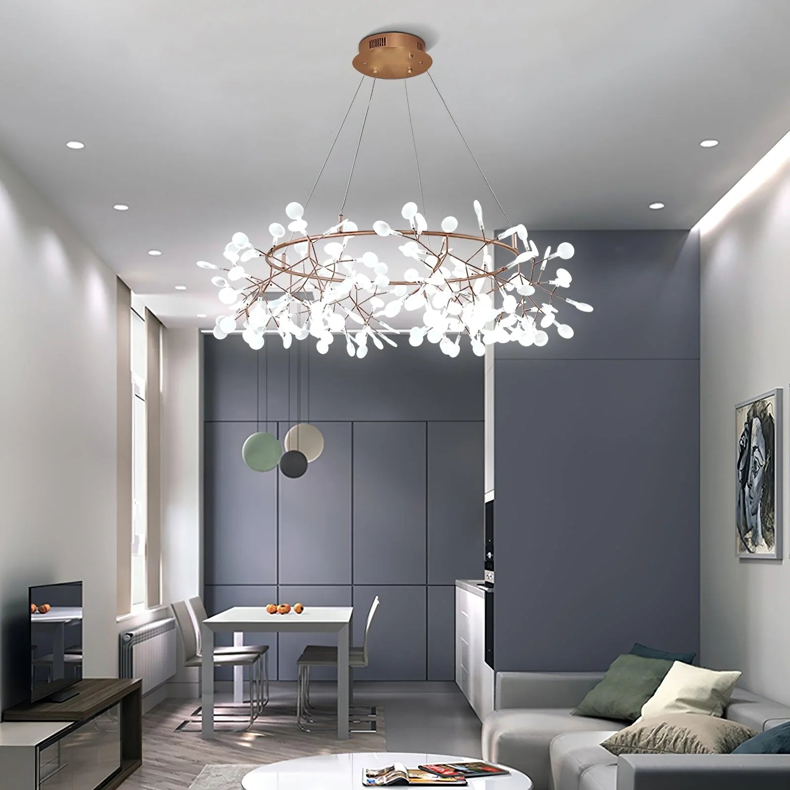 Big O Firefly LED Chandelier - Nuvé