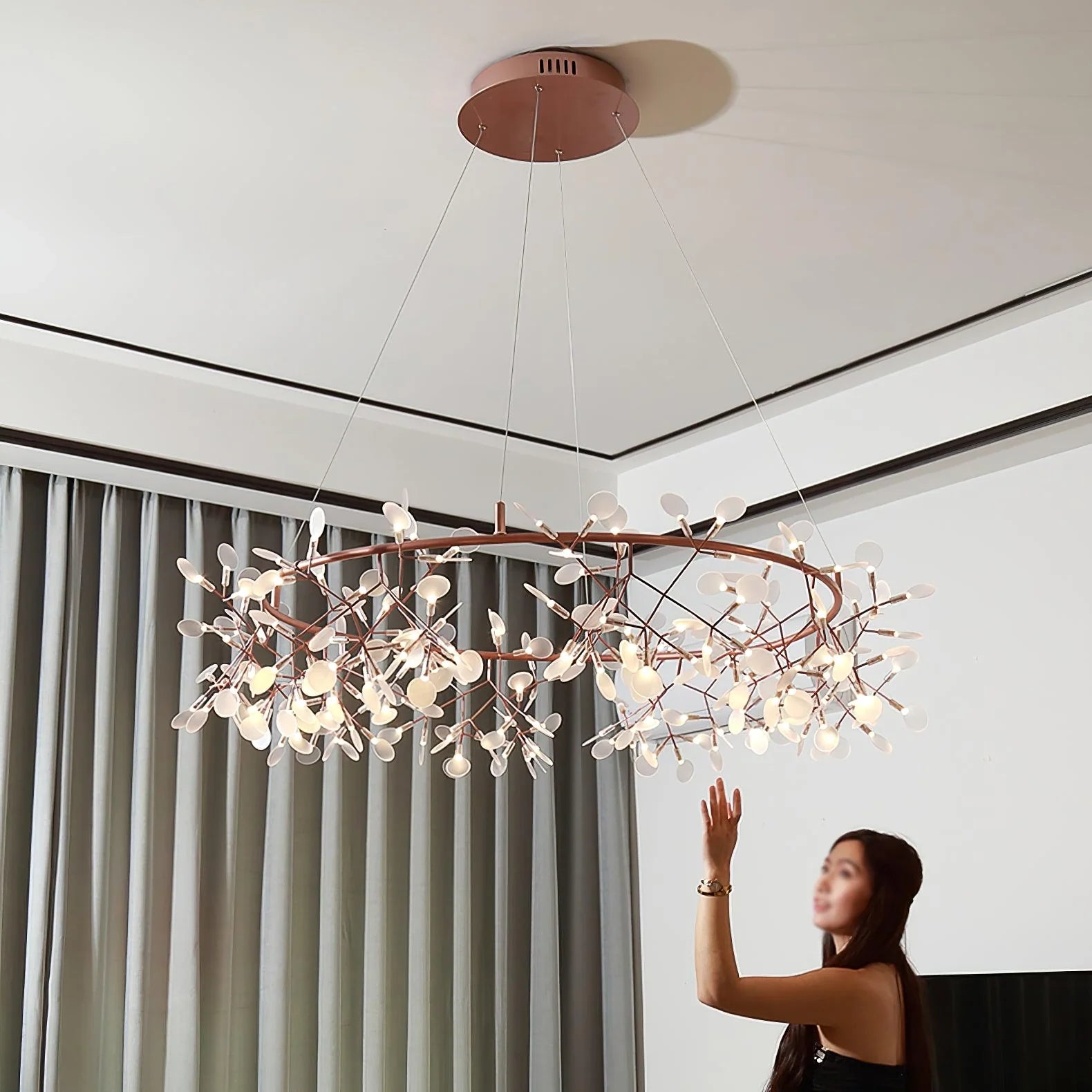 Big O Firefly LED Chandelier - Nuvé