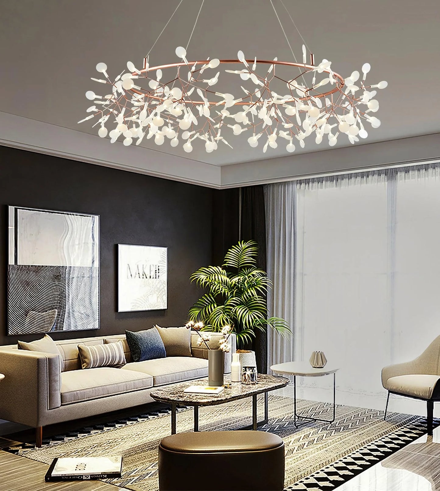 Big O Firefly LED Chandelier - Nuvé