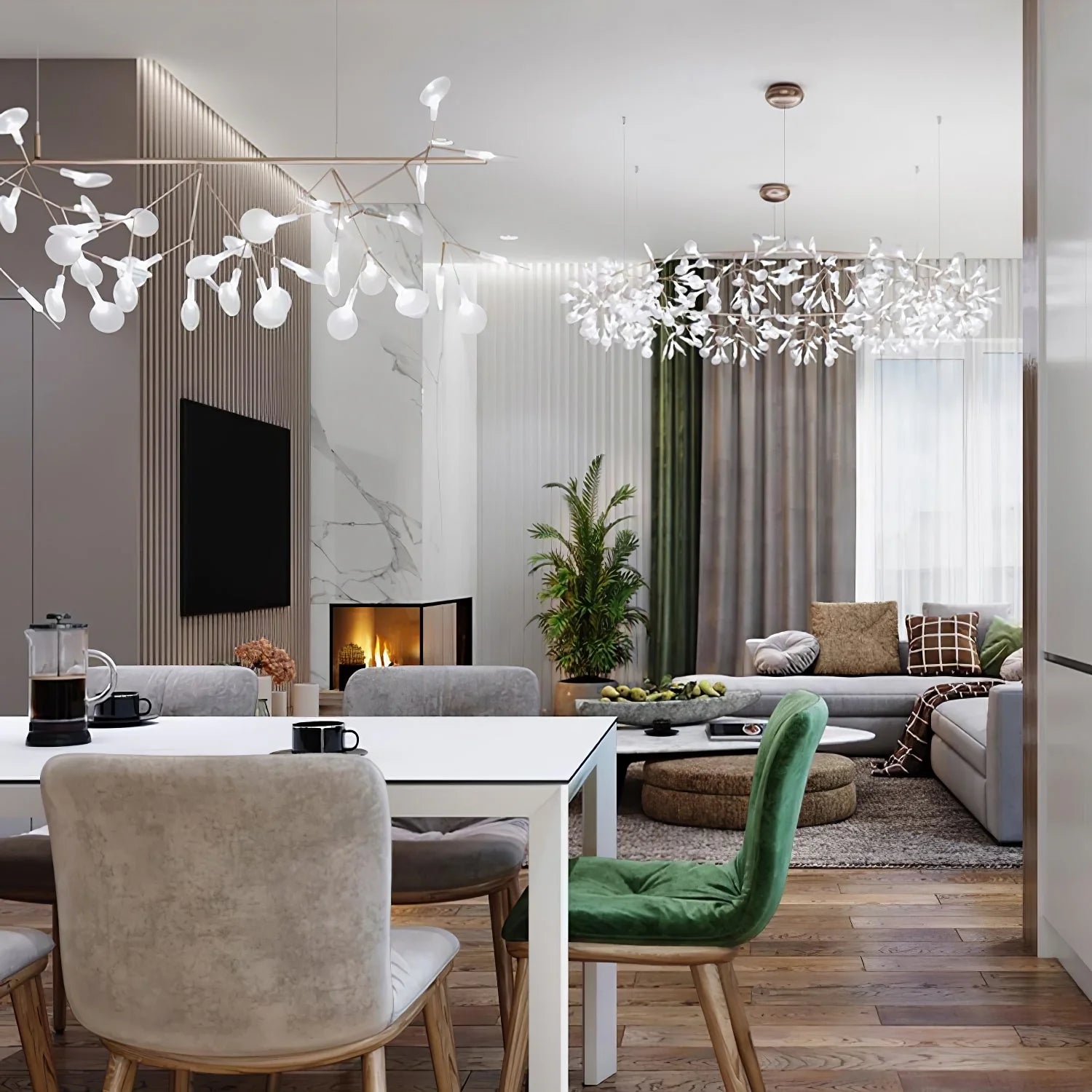 Big O Firefly LED Chandelier - Nuvé