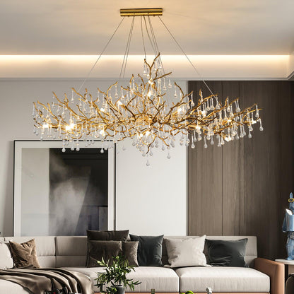 Tree Branch Bijou Crystal Drop Chandelier - Nuvé