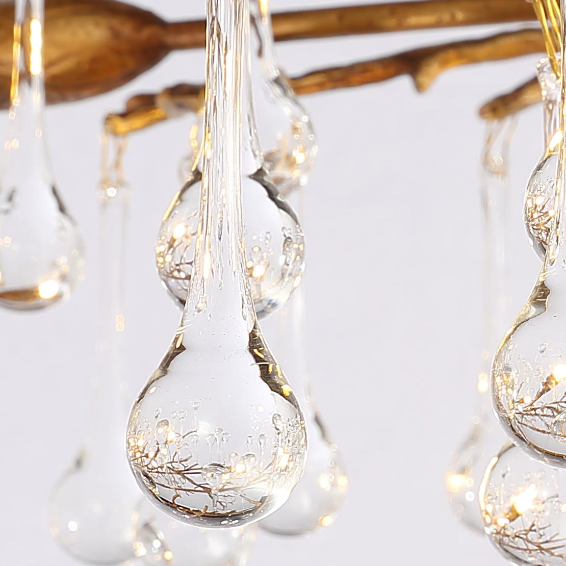 Korewolamp Bijou Tree Branch Crystal Drop Chandelier featuring glass crystals and intricate branch design.