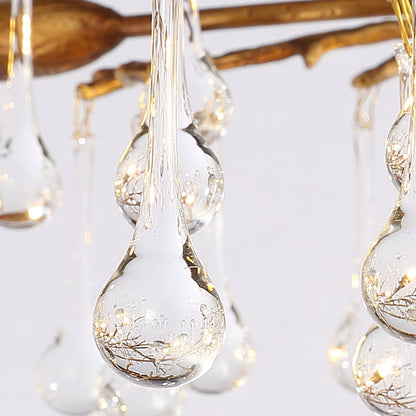 Korewolamp Bijou Tree Branch Crystal Drop Chandelier featuring glass crystals and intricate branch design.