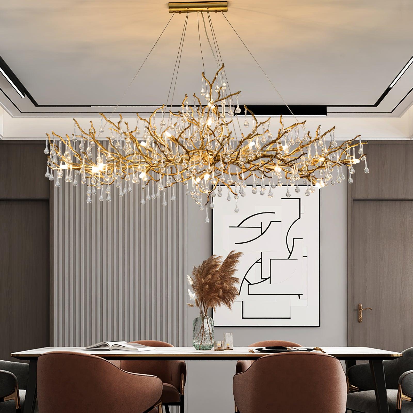 Tree Branch Bijou Crystal Drop Chandelier - Nuvé