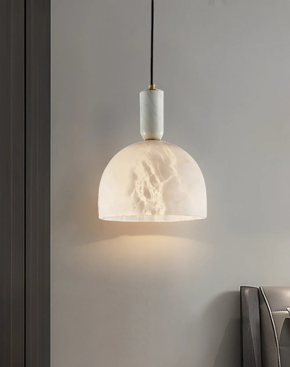 Brass Blair Alabaster Pendant Light - Nuvé