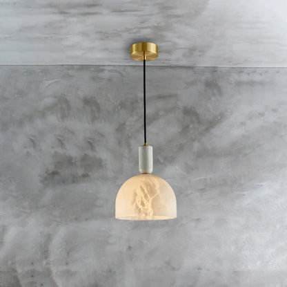 Brass Blair Alabaster Pendant Light - Nuvé