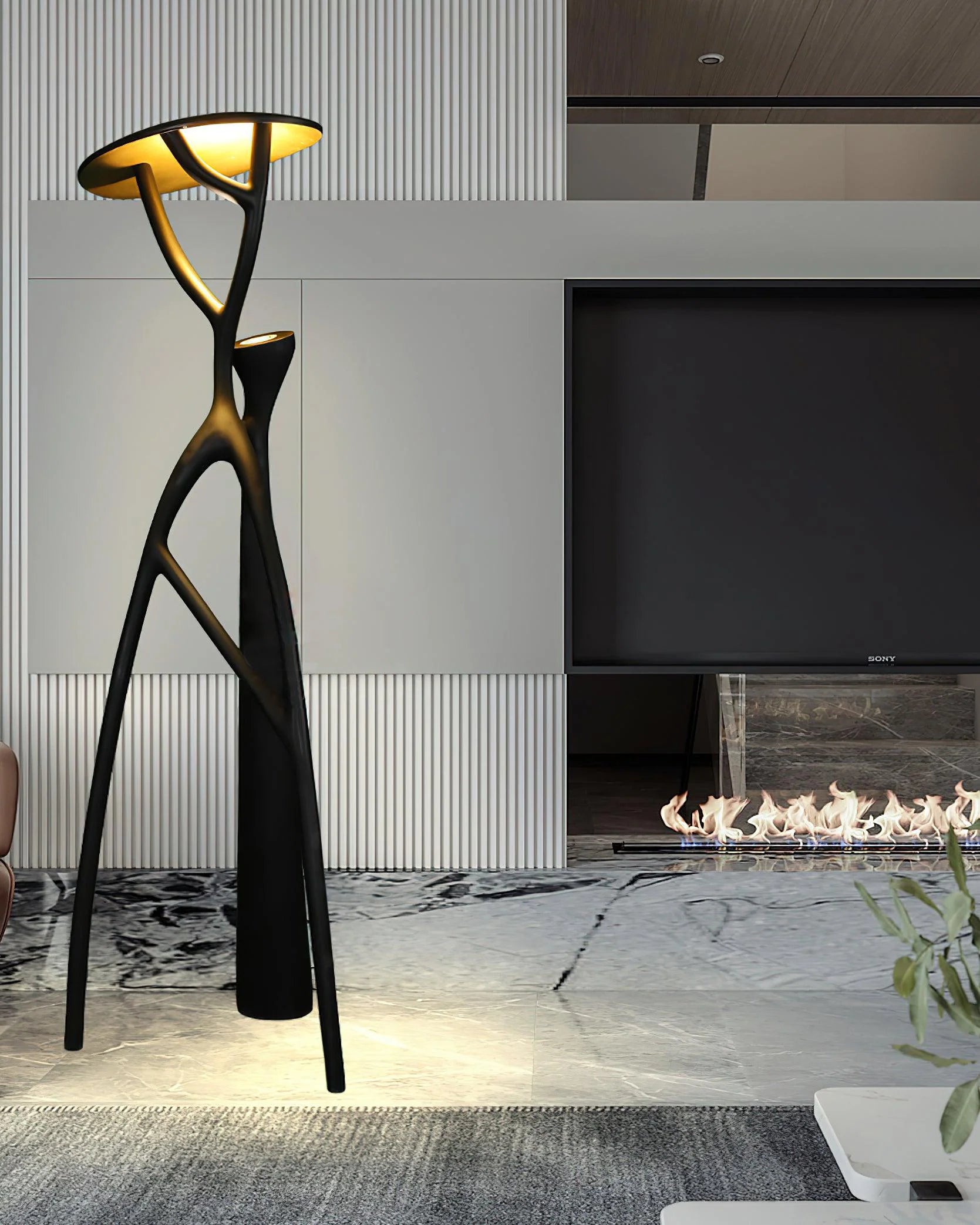 Blonski Black Statue Floor Lamp - Nuvé