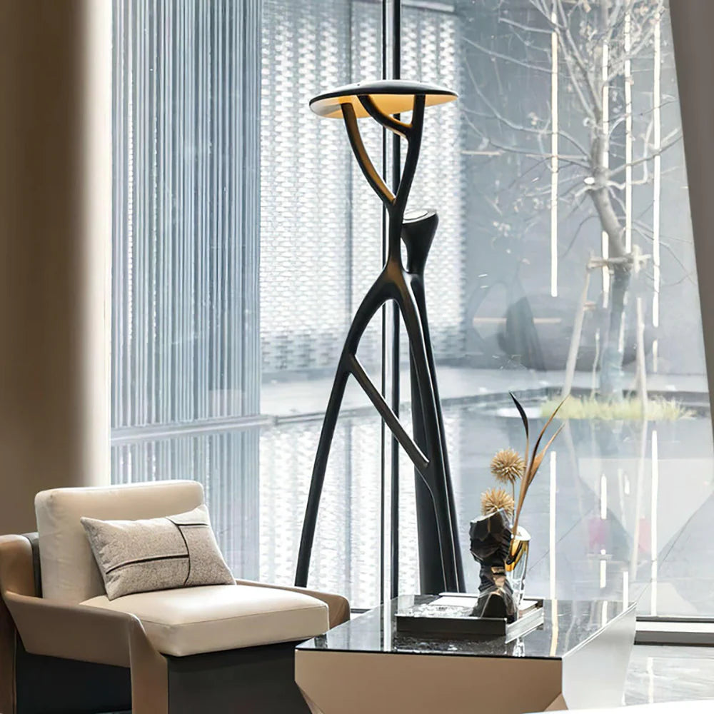 Blonski Black Statue Floor Lamp - Nuvé