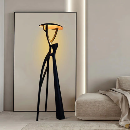Blonski Black Statue Floor Lamp - Nuvé