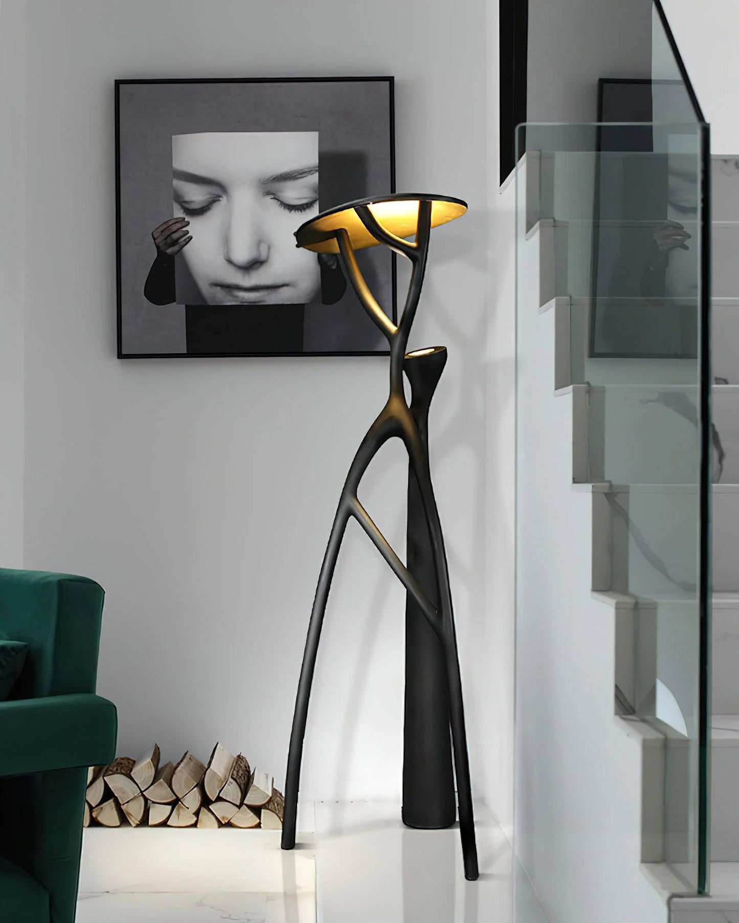 Blonski Black Statue Floor Lamp - Nuvé