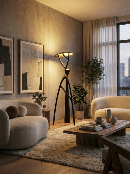 Blonski Black Statue Floor Lamp - Nuvé