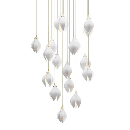 Bloom Porcelain Petals Pendant Light - Nuvé