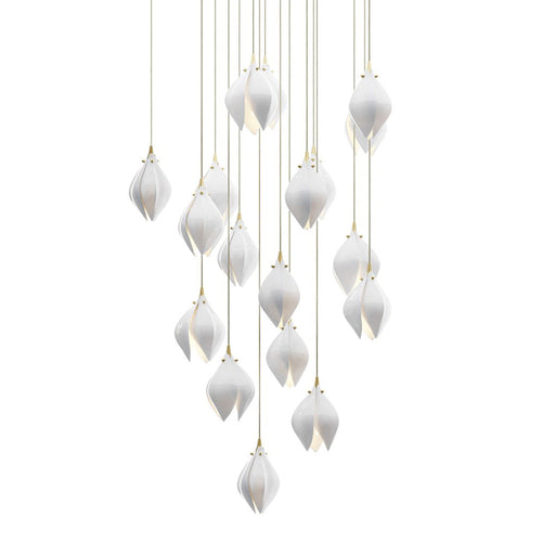 Bloom Porcelain Petals Pendant Light - Nuvé