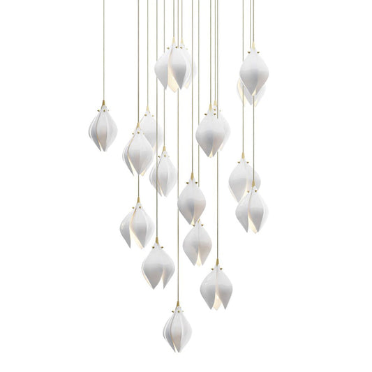 Bloom Porcelain Petals Pendant Light - Nuvé