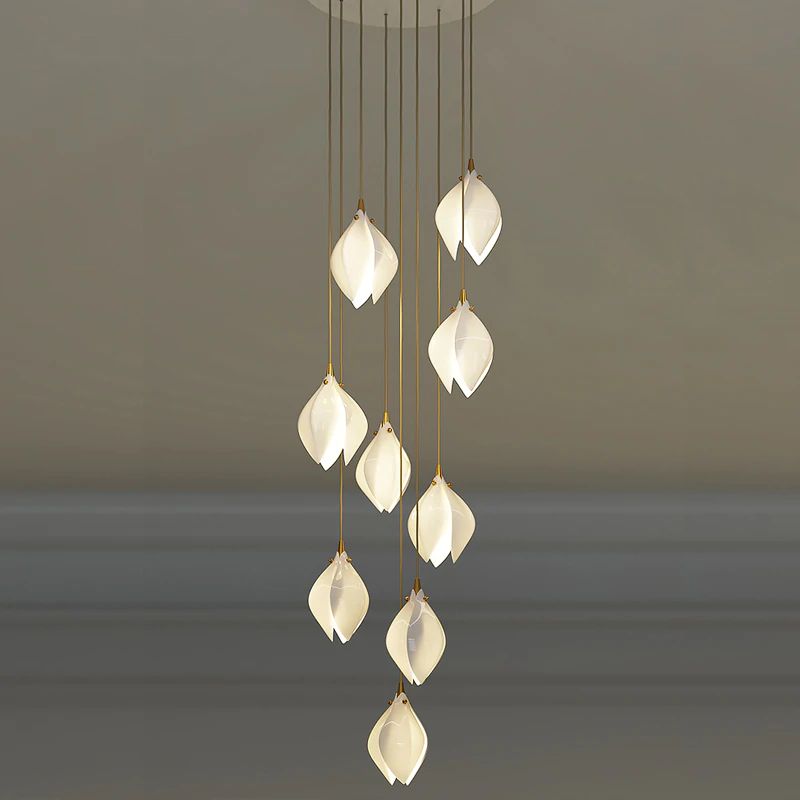 Bloom Porcelain Petals Pendant Light - Nuvé