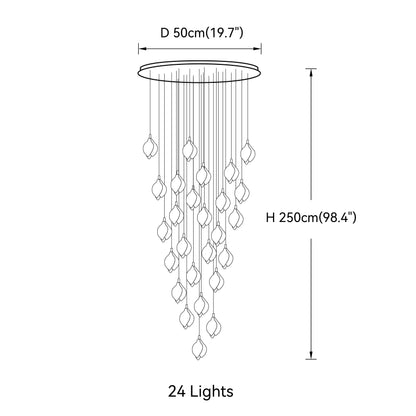 Bloom Porcelain Petals Pendant Light - Nuvé