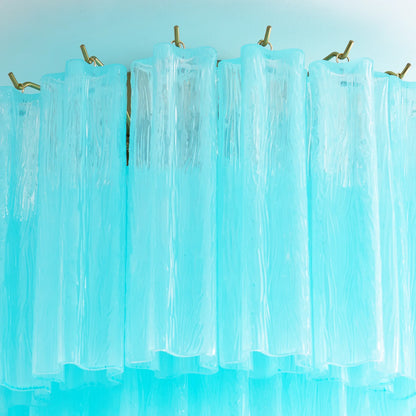 Blue Glass Tube Murano Ceiling Lamp - Nuvé
