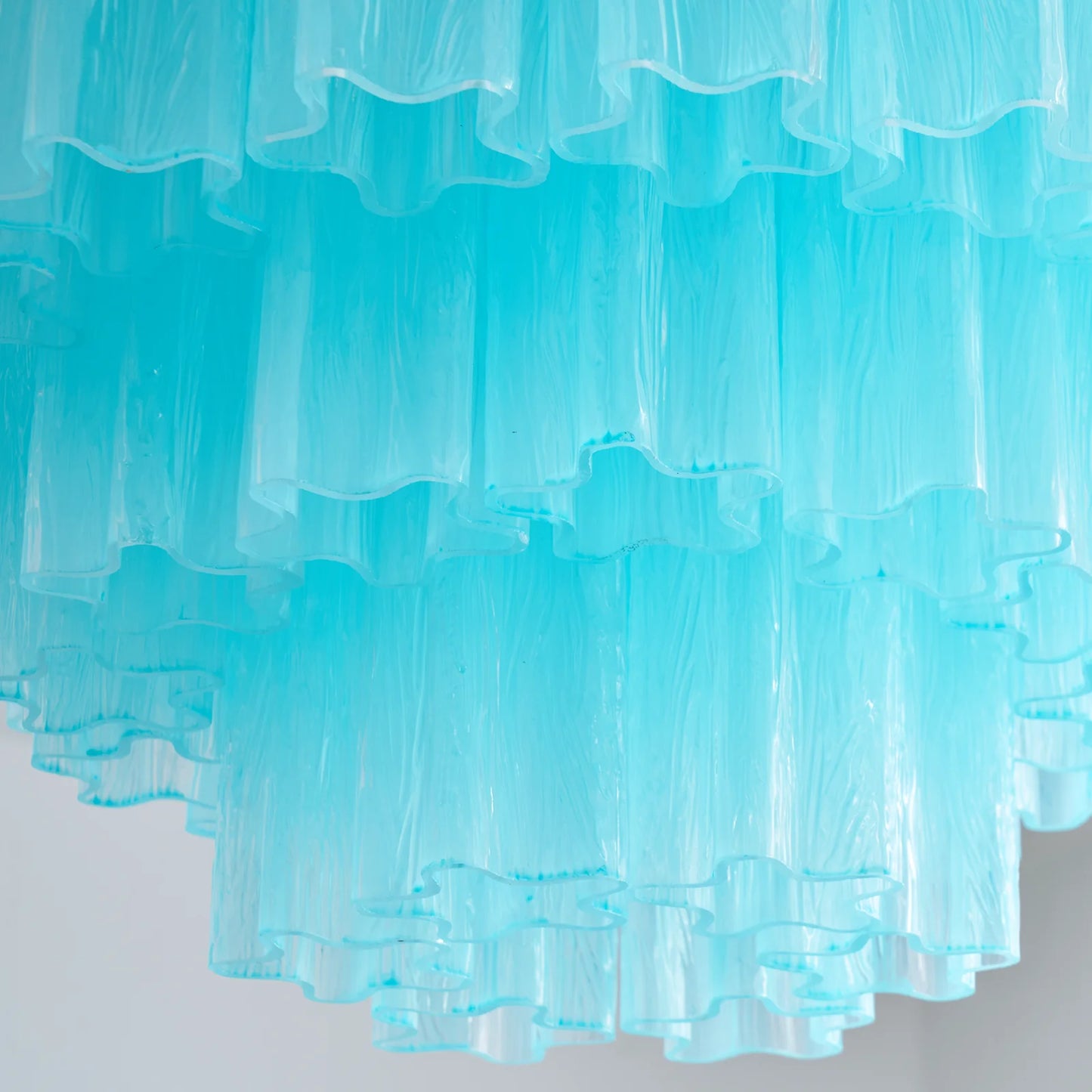 Blue Glass Tube Murano Ceiling Lamp - Nuvé