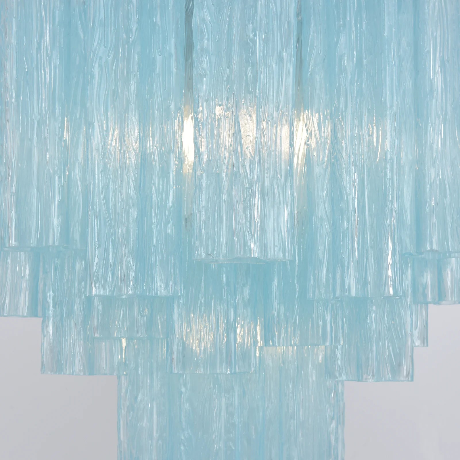 Blue Murano Glass Tube Chandelier - Nuvé