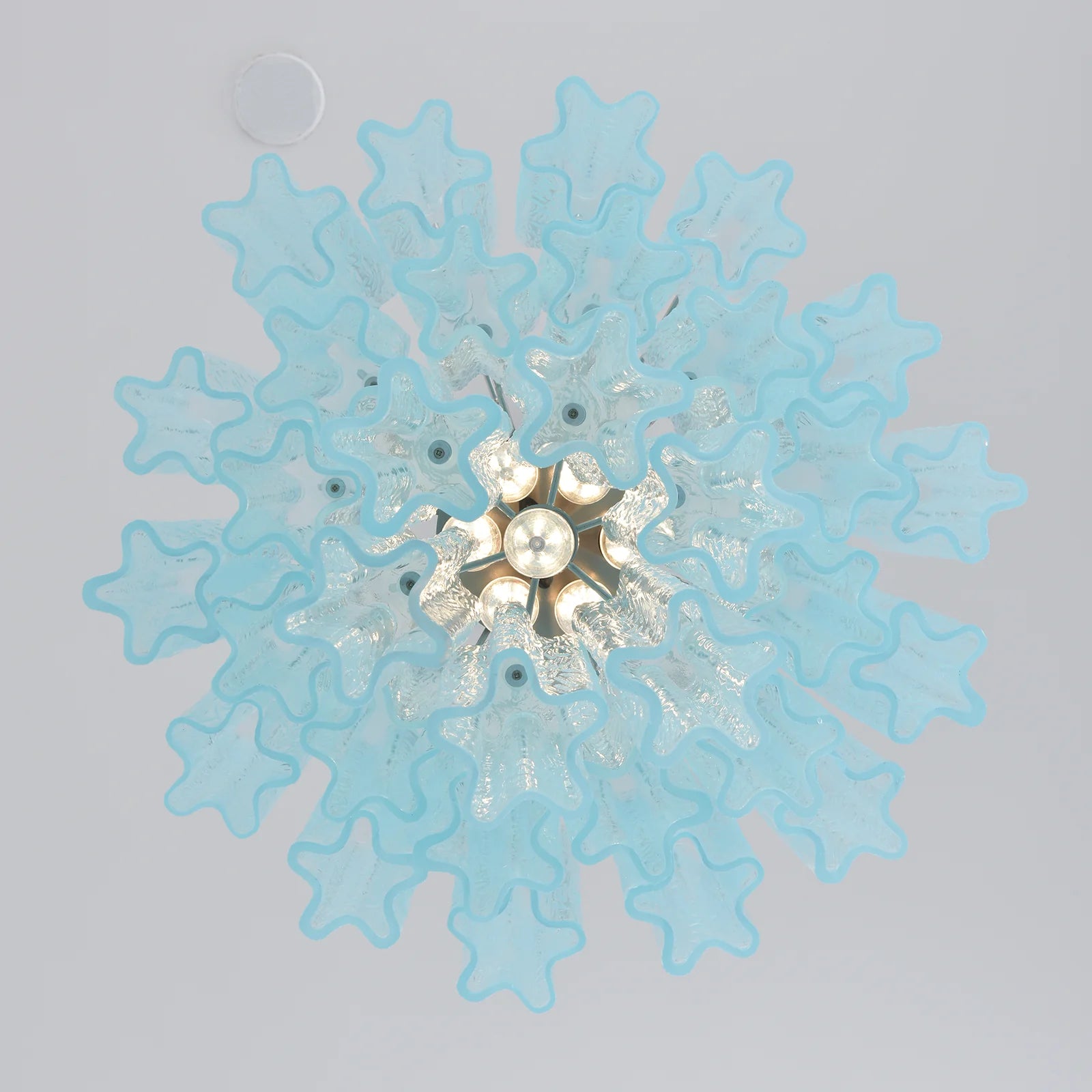 Blue Murano Glass Tube Chandelier - Nuvé