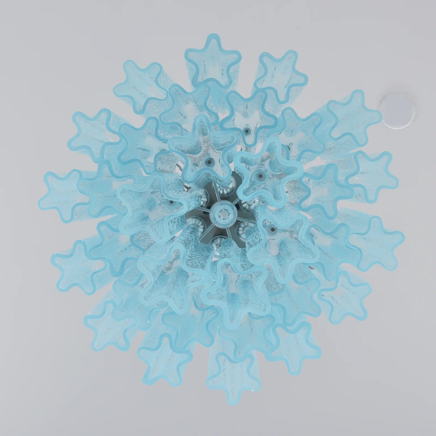 Blue Murano Glass Tube Chandelier - Nuvé