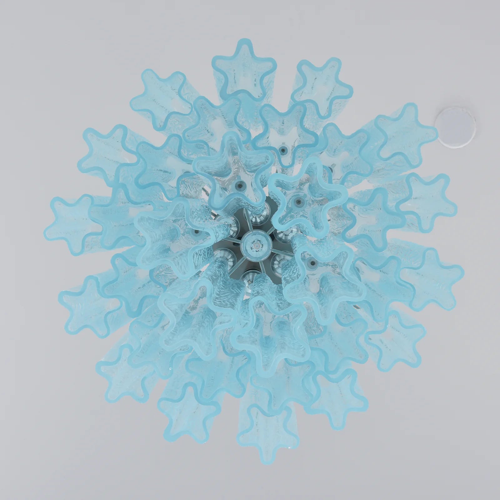 Blue Murano Glass Tube Chandelier - Nuvé
