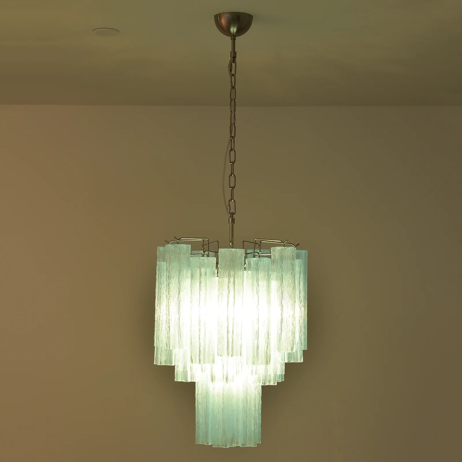 Blue Murano Glass Tube Chandelier - Nuvé