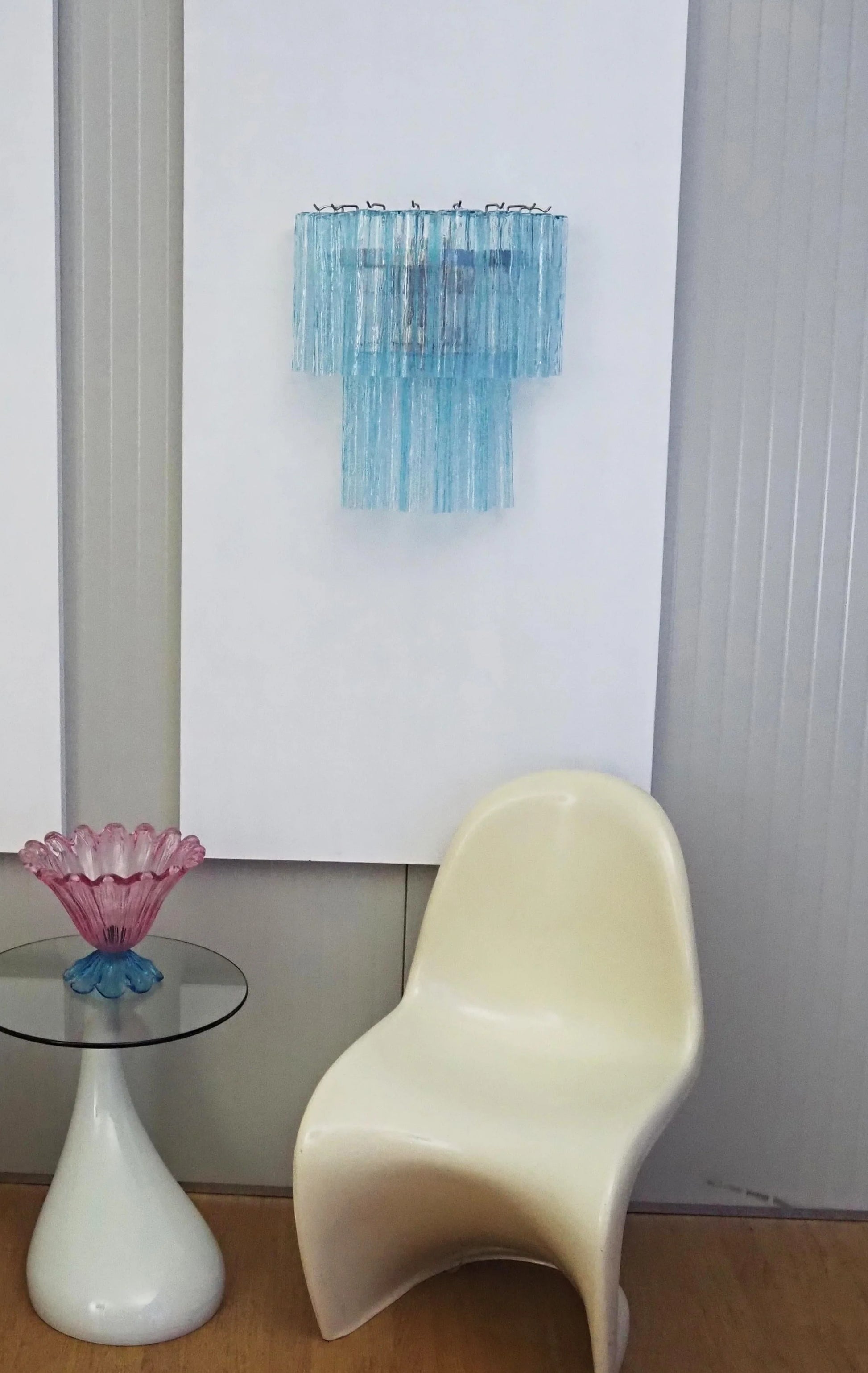 Blue Murano Glass Tube Wall Sconces - Nuvé