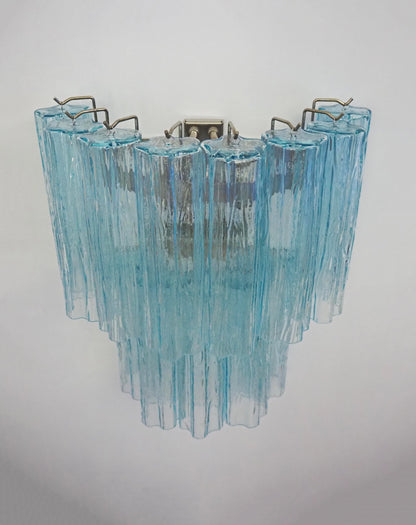 Blue Murano Glass Tube Wall Sconces - Nuvé