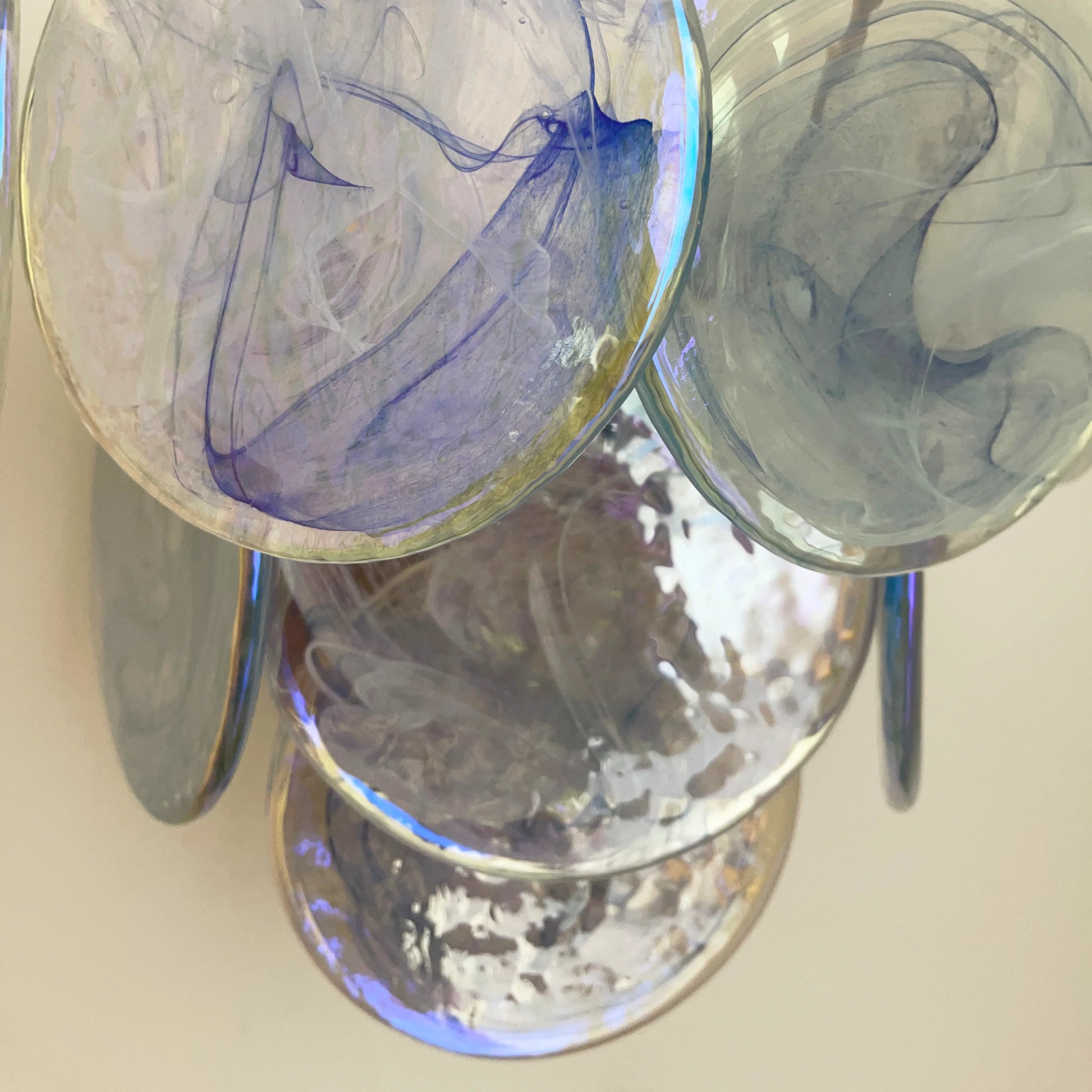 Blue Vintage Murano Glass Wall Lamp - Nuvé