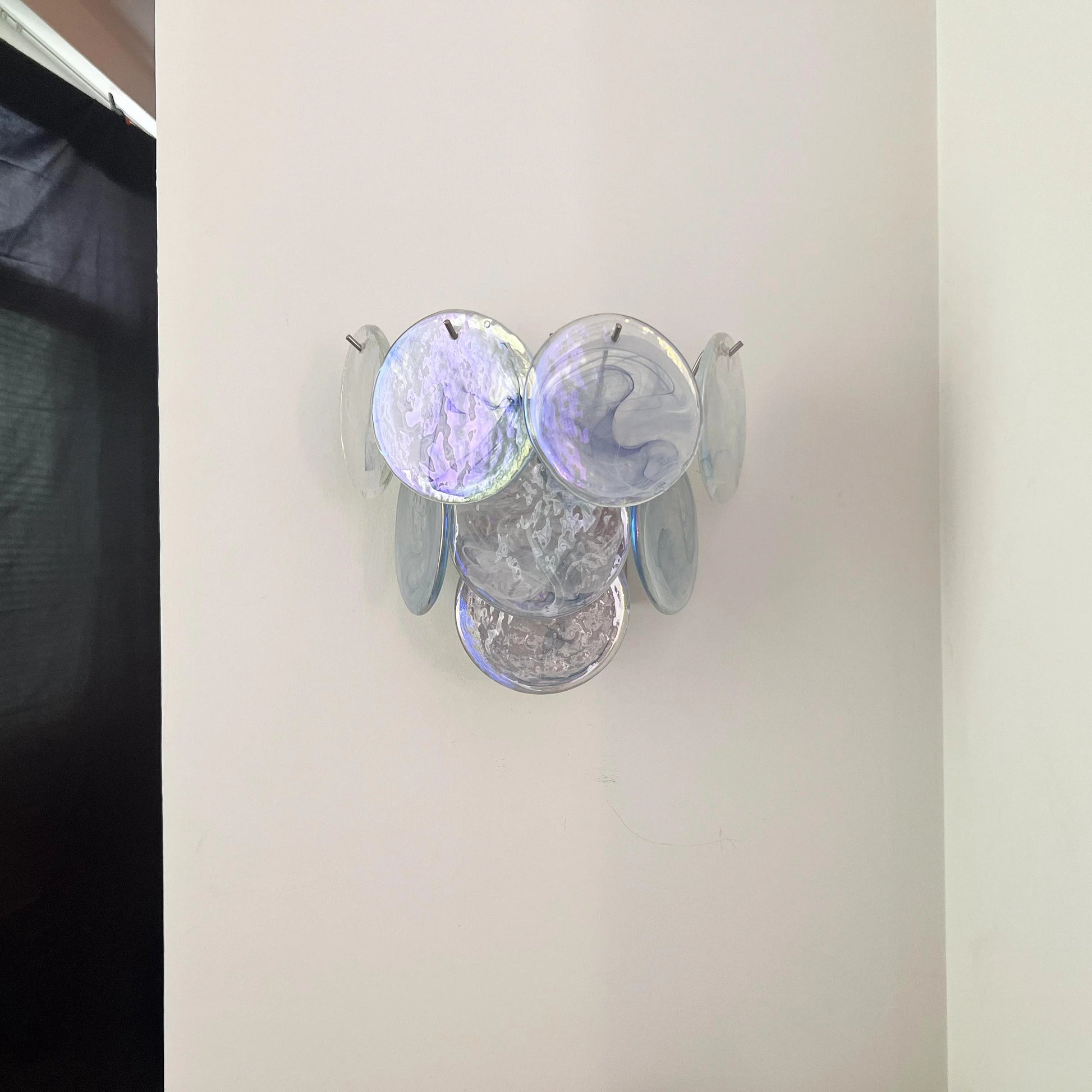 Blue Vintage Murano Glass Wall Lamp - Nuvé