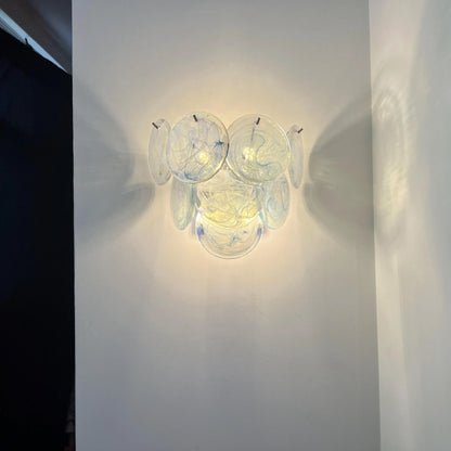 Blue Vintage Murano Glass Wall Lamp - Nuvé