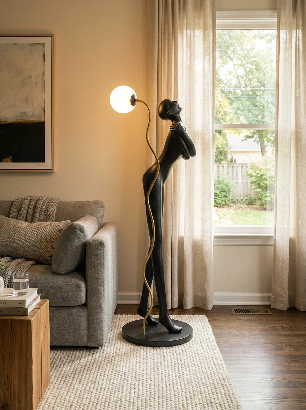 Body Art Venus Sculpture Floor Lamp - Nuvé