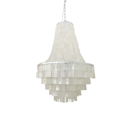 Boho Tiered Capiz Chandelier - Nuvé