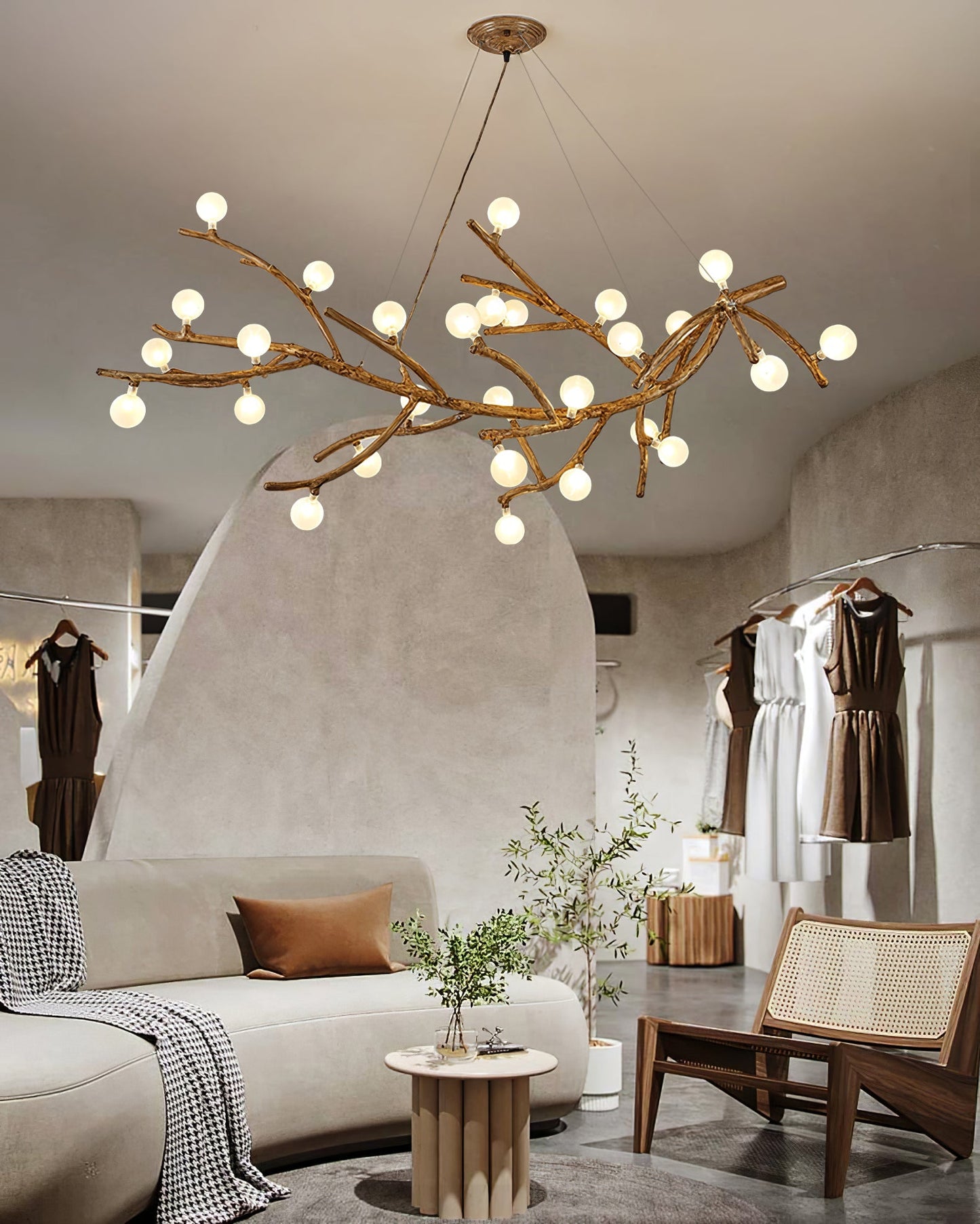 Boho Tree Branch Chandelier - Nuvé