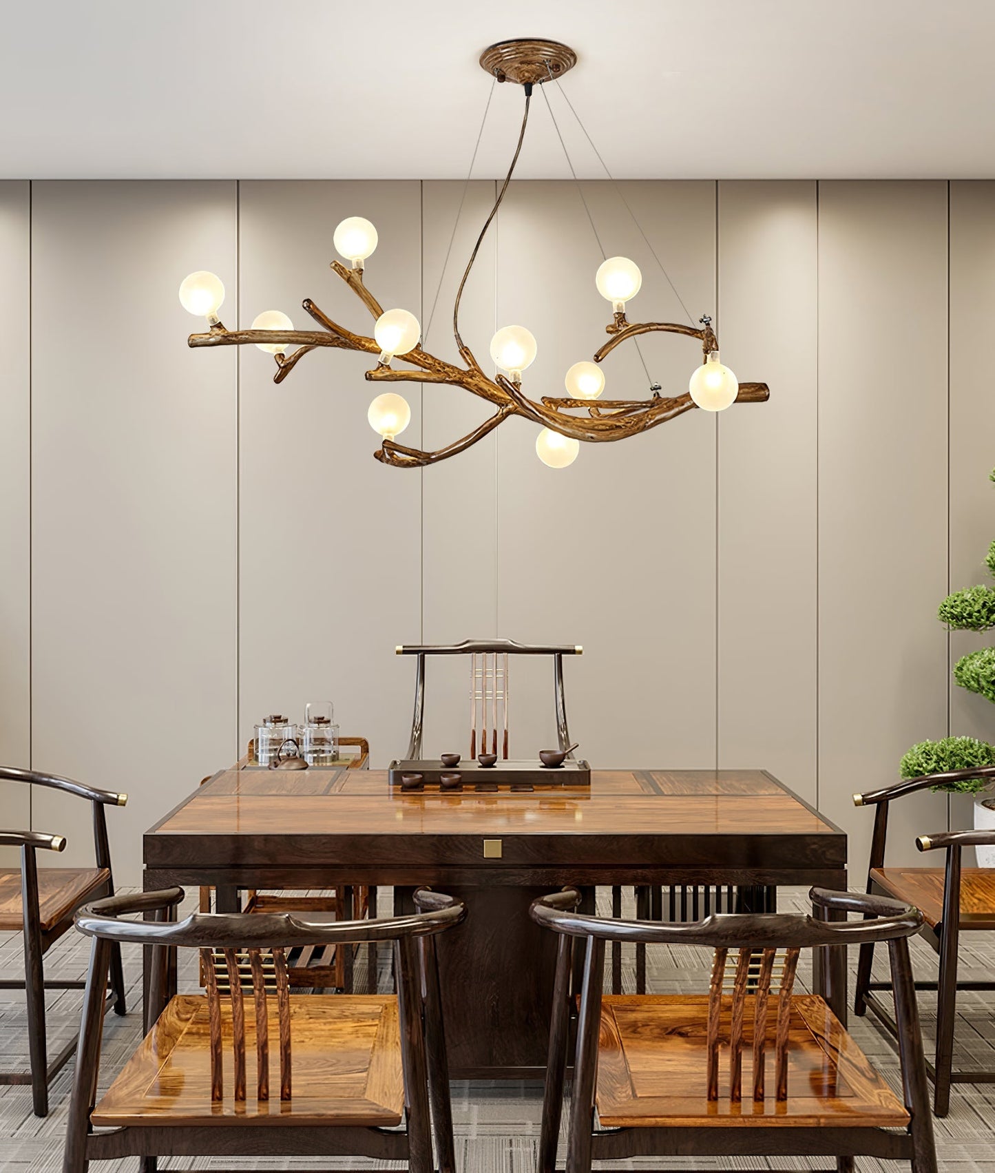 Boho Tree Branch Chandelier - Nuvé