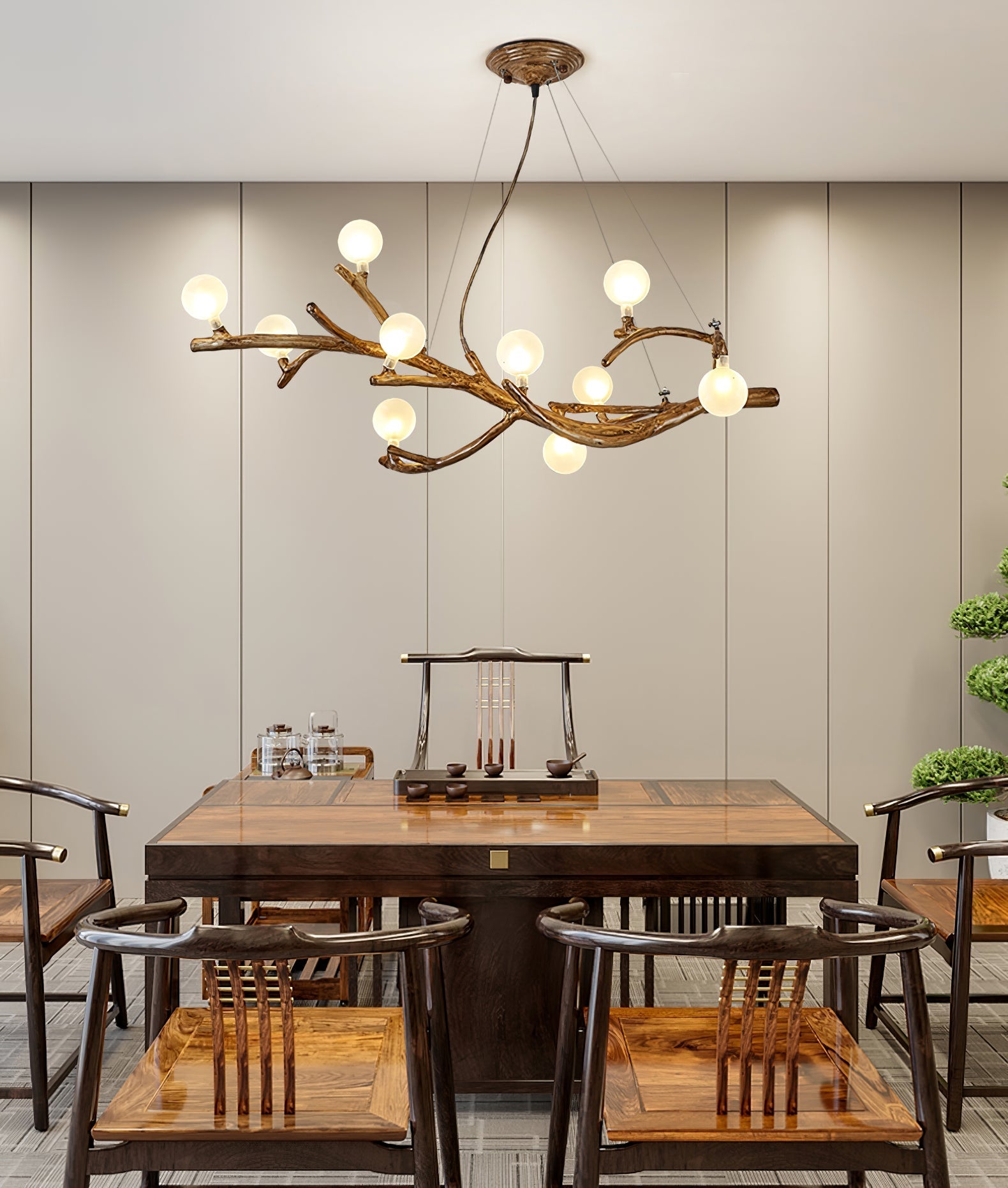 Boho Tree Branch Chandelier - Nuvé